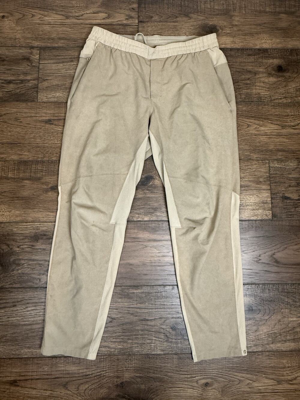 Lululemon License To Train Pants Joggers Tan Khaki Men’s Sz XL